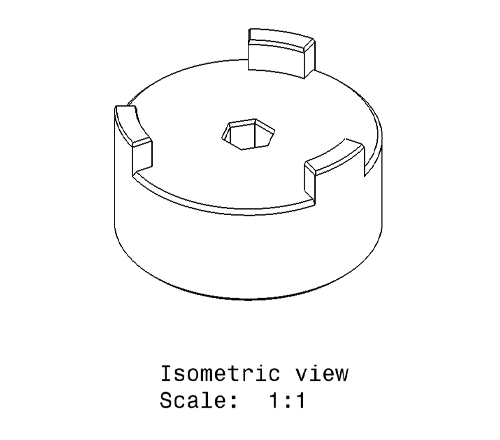 Isometric View of Part