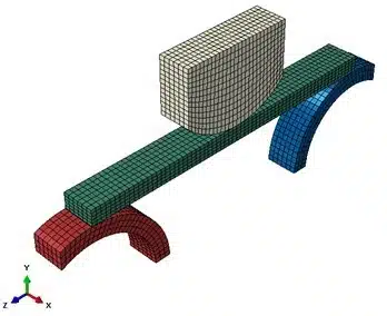 3 point bend test in abaqus