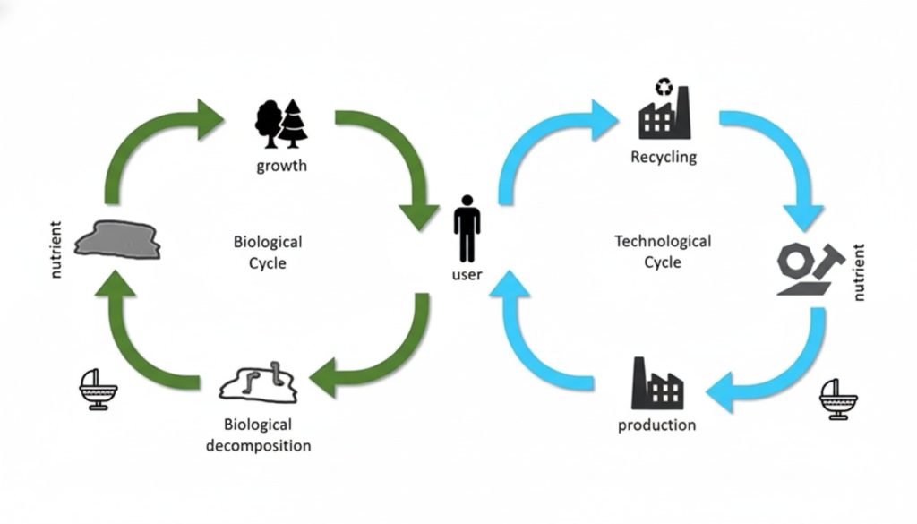 cradle to cradle product development cycle diagram