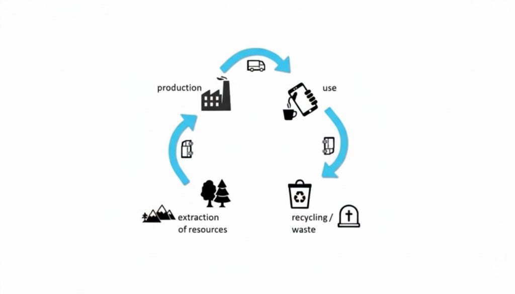 cradle to grave product development cycle diagram