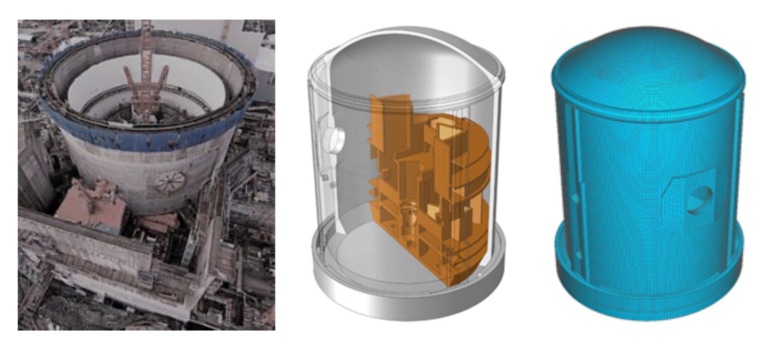 Advanced Simulation of a Reactor Containment Concrete Structure | TECHNIA